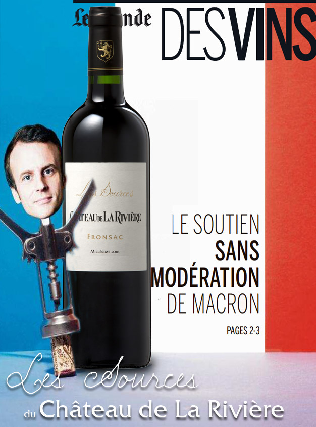 Le Monde du Vin – Soutien de Macron sans modération