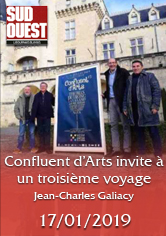 SUD-OUEST – Confluent d’Arts invite à une troisième voyage – Jean-Charles GALIACY