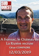 SUD-OUEST – À Fronsac, le château de La Rivière recrute : Thomas DÔ CHI NAM – César COMPADRE