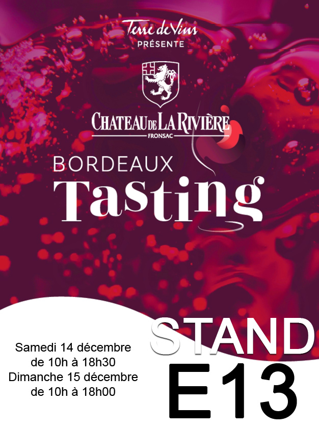 Bordeaux Tasting 2019 les 14 & 15 décembre Palais de La Bourse