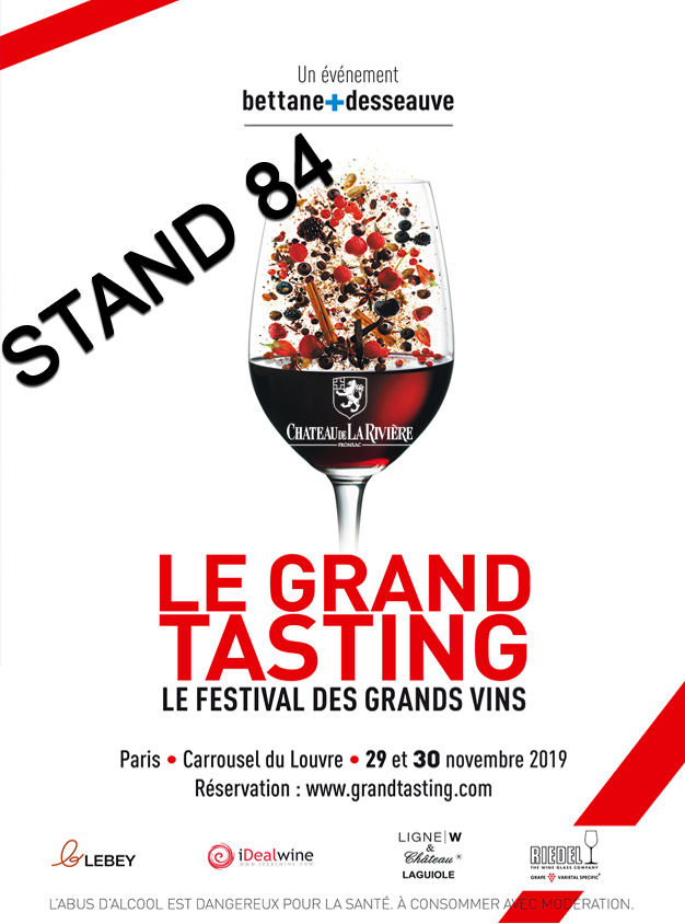 Le Grand Tasting 2019 -> 29 et 30 novembre Carrousel du Louvres