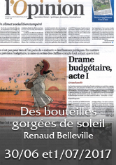 L’OPINION – des bouteilles gorgées de soleil – Renaud BELLEVILLE