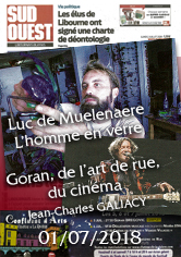 SUD-OUEST – Luc de Mulenaere, l’homme de verre – Jean-Charles GALIACY