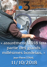 FRANCE INFO – « Assurément 2018 fera parti des grands millésimes bordelais » Xavier Buffo – Jean-Pierre STAHL