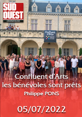 SUD OUEST – Confluent d’Arts les bénévoles sont prêts – Philippe PONS